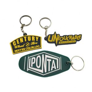 Vente en gros de porte-clés en caoutchouc personnalisés, porte-clés en PVC souple 2D 3D personnalisés pour cadeaux promotionnels - Product Image 2