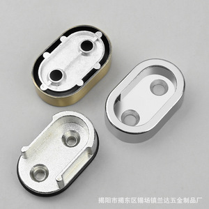Landa Zinc Alloy Wardrobe Rod Support Wall Mount Flange Base 16 Combinations Modern Simple Design - Product Image 5