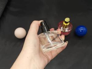 New Frosted Vacuum Foundation Dispenser Essence Isolation Eye Cream Cosmetics Portable <strong>30ml</strong> Ball Pump Head Custom <strong>Glass</strong> <strong>Bottle</strong> - Product Image 2