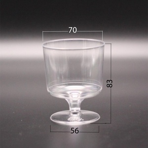 Shatterproof Clear PS Compact Stemless Wine Goblet with Wide Bowl 12.3g Lightweight for <b>Outdoor</b> Picnic & Wedding Party - Product Image 4