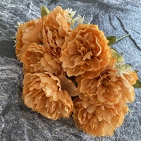 Bouquet de 7 tiges de pivoines artificielles en soie style nordique pour la maison, les décorations de remise de diplôme et les mariages