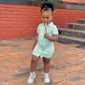 Chemise et jupe pour filles, nouveau style d'été 2022, vêtements pour enfants, vêtements pour tout-petits - Product Image 3