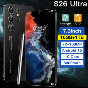 Nuevo Smartphone S26 Ultra 5G 2026 con Carga Rápida de 65W, 16GB+1TB, Cámara HD de 108MP, Pantalla de 7.3 Pulgadas, Doble SIM, CPU Decacore - Product Image 4