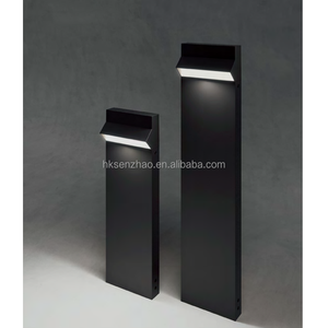 SENZHAO Modern Minimalist <b>Square</b> LED Bollard Light IP65 Aluminum Outdoor Landscape Pathway Lawn Lamp Villa Courtyard Hotel - Product Image 2