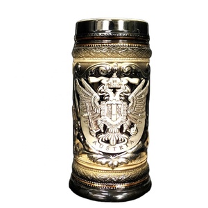 HAUCOZE Stein de la <span class=keywords><strong>cerveza</strong></span> de cerámica taza de <span class=keywords><strong>cerveza</strong></span> hecha a mano taza Tankard Petwer tapa caballo TRANSPORTE <span class=keywords><strong>Y</strong></span> SOCORRO - Product Image 1