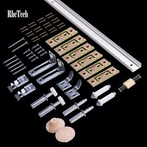 WEKIS Hidden <b>Sliding</b> Door Hardware Kits Aluminum Zinc Alloy Brass Steel Outdoor Screw Installation Kitchen Living Room - Product Image 2