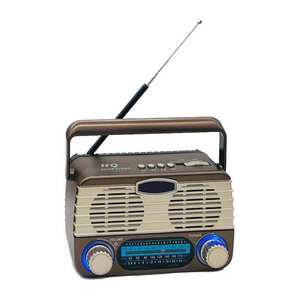 Altoparlante BT Portatile Retrò con <span class=keywords><strong>Radio</strong></span> FM AM SW a Tre Bande, <span class=keywords><strong>Design</strong></span> <span class=keywords><strong>Vintage</strong></span> per Uso Domestico e Intrattenimento Quotidiano - Product Image 3