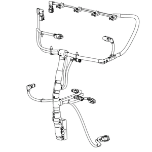Faisceau de câbles moteur 320/09727 pour pièces de machines de construction JS200 - Product Image 1
