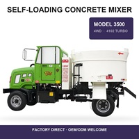 Camion malaxeur à béton autochargeur 2m³ de qualité professionnelle, très demandé pour les projets de construction