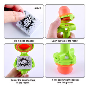 BIGLITTLE FUN Lanzadores <span class=keywords><strong>de</strong></span> Cohetes <span class=keywords><strong>de</strong></span> Plástico con Silbato, Cohete <span class=keywords><strong>de</strong></span> Dedo <span class=keywords><strong>de</strong></span> Espuma, Certificado EN71/ASTM, Set <span class=keywords><strong>de</strong></span> Juego para Niños <span class=keywords><strong>de</strong></span> 8+ Años - Product Image 4