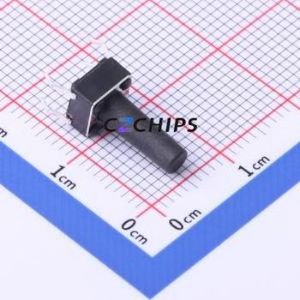 TC-6610-13-260G Tactile Switch Through hole-4P,6x6mm Switch Single Pole Single Throw Round Button 2.6N Through Hole - Product Image 1