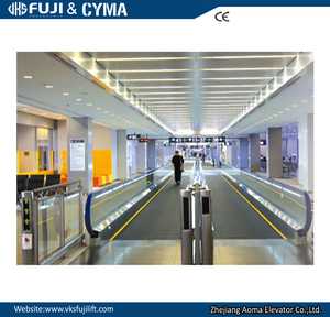 Escalator plat moderne à 12 degrés confortable 0.5 m/s hauteur de voyage 3000-12000mm matériau en aluminium couleur noire promenades promenades en mouvement - Product Image 5