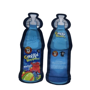 Special Shaped Custom Printing Bottle Mylar Soft Touch Plastic 3 5g Mylar Bags Die Cut Bag