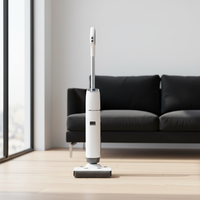 Nettoyeur intelligent à aspiration et balayage 180° avec filtration HEPA, moteur sans balais et assistant vocal, autonomie de 40 minutes, auto-nettoyant