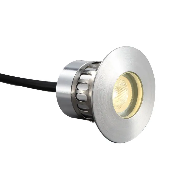 DC12/24V 입력 드라이버 3W LED inground 램프 IP67 방수 LED 지하 조명 라운드 55mm