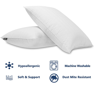 2020 personnalisé véritable doux <span class=keywords><strong>oie</strong></span>/<span class=keywords><strong>plume</strong></span> de canard 100% duvet <span class=keywords><strong>d</strong></span>'<span class=keywords><strong>oie</strong></span> blanc oreillers de lit meilleure vente Inserts personnalisés - Product Image 4