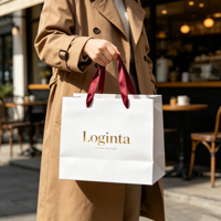 Sac en papier d'emballage pour bijoux de luxe en carton de qualité supérieure avec logo imprimé personnalisé
