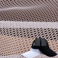 100% Poliester Kaku Kain Jaring Keras untuk Topi Topi Topi Sepatu Lapisan Atas Bagasi Tas Bahan Membuat Kostum Panggung