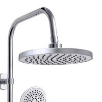 Robinet de salle de bain moderne Ensemble complet de douche en laiton Ensemble de douche de plafond Ensemble de système de douche de salle de bain en acier inoxydable doré