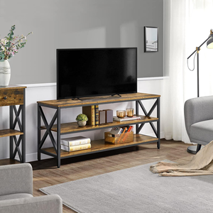 モダンな卸売木製パネルテレビキャビネット収納ラックリビングルームコンソールホームオフィスカートン3年保証 - Product Image 2
