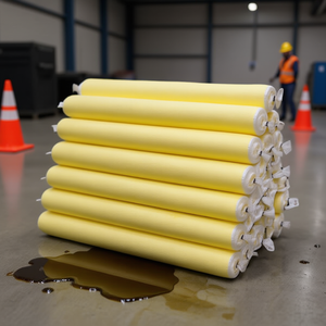 Manchons absorbants universels Ttake, couleur jaune, lot de 12, contrôle des déversements industriels - Product Image 3
