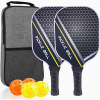 Raquettes de pickleball YD approuvées par l'USAPA, durables, légères, surface en fibre de verre, noyau en nid d'abeille, épaisseur 10,5 mm, sac de transport en tissu Oxford