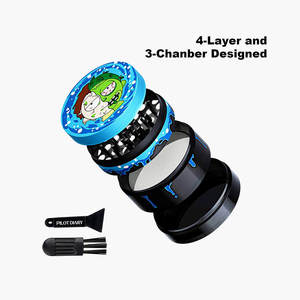 Wholesale Metal Aluminum Alloy Tobacco <b>Grinder</b> 4 Layers Premium Custom Dry <b>Herb</b> <b>Grinder</b> for Smoking Accessories - Product Image 5