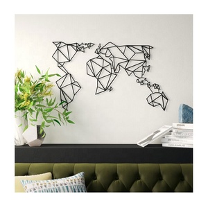 Décor mural personnalisé, carte du monde, panneau en métal, art - Product Image 5