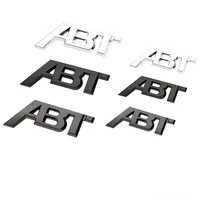Emblème 3D en métal ABT pour calandre avant, aile latérale, hayon arrière, autocollant de voiture VW Audi A3 A4 A5 A6 A7 A8 Q3 Q5 Q7 TT RS