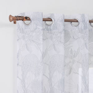 Padrão Floral personalizado Living Room Decor Sheer Tulle Cortinas Papel Impressão cortinas para casa Janela Valances - Product Image 1