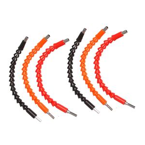 6 pz 1/4 flessibile \ "punta trapano allungabile M14 albero flessibile per legno muratura marmo foratura rivestito di estensione della punta del trapano - Product Image 3