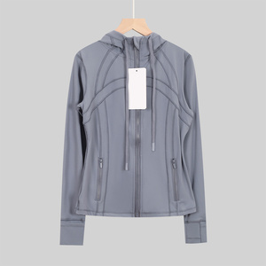 2025 New Style Hot Sale Breathable <strong>Yoga</strong> Fitness Gym Wear Sport <strong>Jacket</strong> L L Women's Front Custom Logo Running Top - Product Image 6