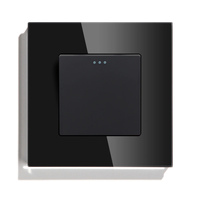 Interruptores de Luz LED Mvava de Lujo con Panel de Vidrio, NFC, 3-300W, 110-240V, de Una Vía, 1/2/3 Posiciones, Botón de Reinicio, Larga Duración, CE/RoHS
