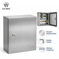 Boîtier de distribution extérieur GX-BOX en acier inoxydable 304 316, boîtier électronique robuste pour projets industriels