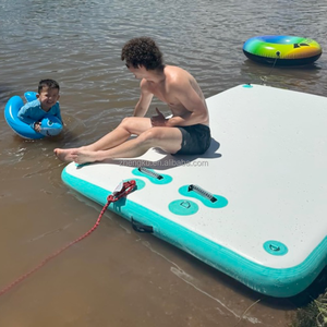 Sortie d'usine Sun Chill PVC Matelas à eau gonflable Flottant Piscine Flotteurs Quai gonflable Plates-formes à eau pour lac de natation - Product Image 5