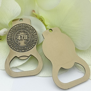 พวงกุญแจเปิดขวดรูปขวดเบียร์ สลักโลโก้ด้วยเลเซอร์ จี้โลหะ - Product Image 4