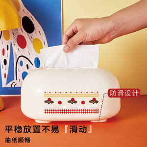 Cartoon Puppy Desktop Tissue <b>Box</b> White <b>Red</b> Multipurpose Convenient Storage For Home Office Living Room - Product Image 3