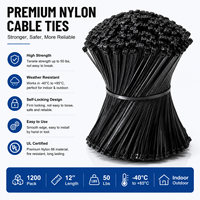 Attaches de câbles en nylon 66, attaches autobloquantes en plastique, attaches industrielles, fabricant professionnel, 100 pièces, noir, blanc, jaune