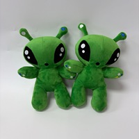 Peluche extraterrestre aux grands yeux en peluche super douce verte Jouet amusant Oreiller de sommeil Poupée Garçons Filles Soulagement du stress Cadeau d'anniversaire Remplissage en coton PP