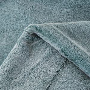 Personalizado de alta calidad de piel falsa de poliéster personalizado esmerilado artificial descargado <span class=keywords><strong>manta</strong></span> de piel sintética bajo MOQ - Product Image 1