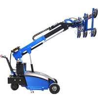 Petit chariot électrique compact 600kg 800kg Robot de levage sous vide en verre pour l'installation de panneaux solaires intérieurs et extérieurs en granit marbré