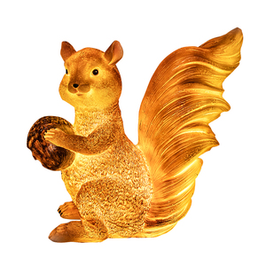 โคมไฟ LED สำหรับสวนรูปสัตว์พร้อม IP65รูปปั้นกระรอกโพลีเรซิ่นไฟฟ้ากระแสตรงแหล่งจ่ายไฟแบบตั้ง - Product Image 2