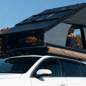 Carpa de Techo Plegable para Auto, Carcasa Rígida de Aluminio Ligero, Dachzelte 4x4 con Escalera para Camping - Product Image 4