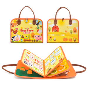 Papan Aktivitas Sensorik Edukatif untuk Anak, Latihan Motorik Halus, Terapi ADHD & Autisme, Bahan Felt, Grosir & Custom - Product Image 3