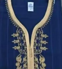 Nouvelle tenue musulmane de style qatari à manches longues avec pantalon pour homme, ensemble abaya