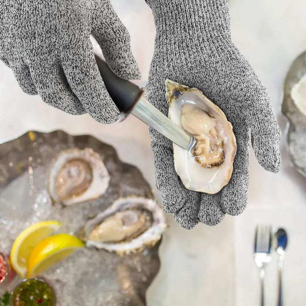 BSP hppe มีดทนการปอกเปลือกหอยนางรมครัวป้องกันการบาดถุงมือป้องกันการบาดระดับ 5