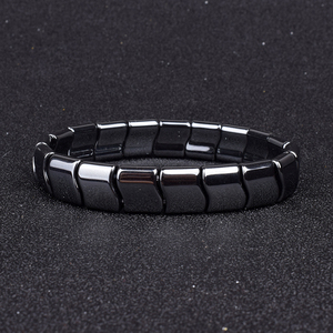 Nouvelle vague d'énergie positive hématite énergie Bracelets Nature haute polonais hématite Bracelets magnétiques pour hommes femmes bijoux - Product Image 4