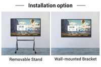 Tableau blanc interactif LCD 4K ZDHQ 55/65/85/100 pouces avec 20 points de contact (stylo/doigt) pour les écoles et les salles de conférence