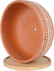 <span class=keywords><strong>Pot</strong></span> à <span class=keywords><strong>bonsaï</strong></span> rond peu profond de 8 pouces en terre cuite, <span class=keywords><strong>pot</strong></span> à plantes succulentes <span class=keywords><strong>avec</strong></span> trou de drainage et <span class=keywords><strong>soucoupe</strong></span> <span class=keywords><strong>pour</strong></span> plantes d'intérieur - Product Image 5