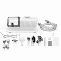 Appareil de toilettage multifonctionnel en plastique pour chiens et chats : tondeuse à poils, coupe-griffes, peigne et sèche-cheveux